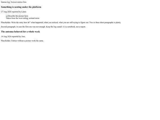 log screenshot