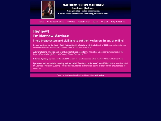 business/about screenshot