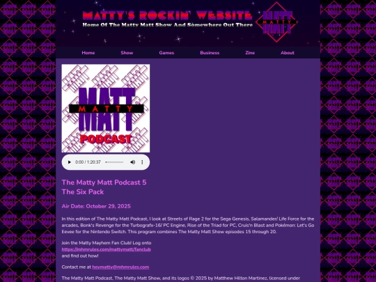 mattymatt/podcast/mamapod5 screenshot
