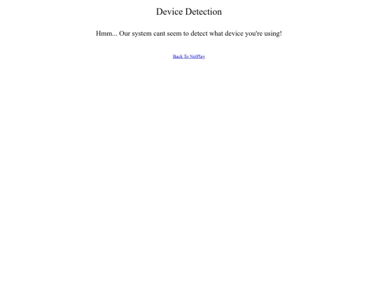 device-detection screenshot