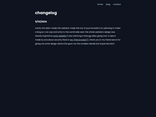 changelog screenshot