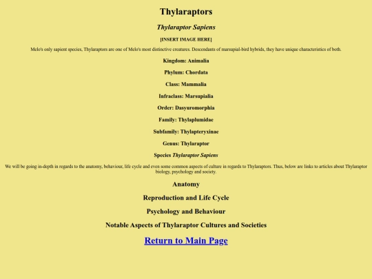 Thylaraptors/ThylaraptorMain screenshot