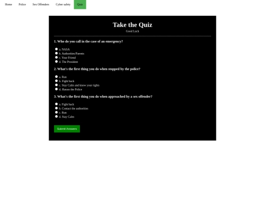 quiz screenshot