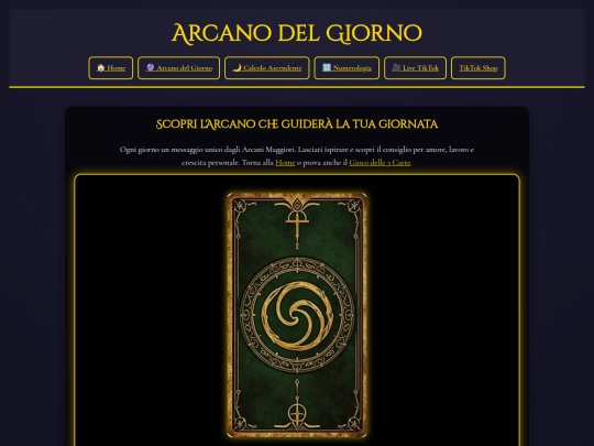 arcano-del-giorno screenshot