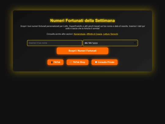numeri-fortunati screenshot