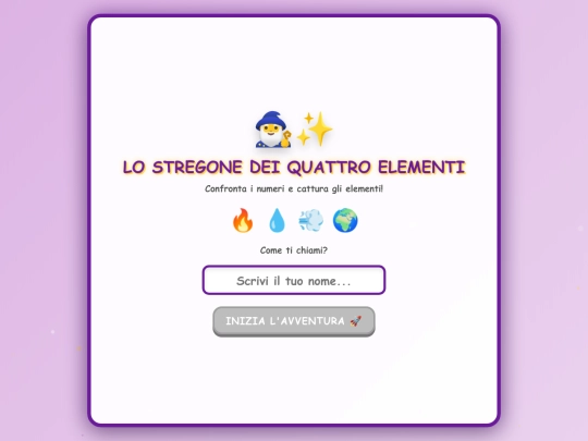 CONFRONTO TRA NUMERI/stregone_quattro_elementi screenshot