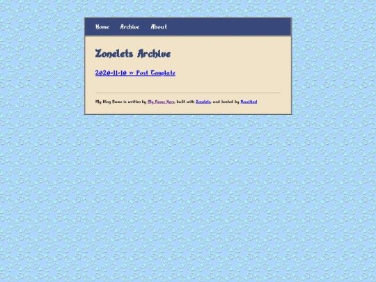 blog/archive screenshot