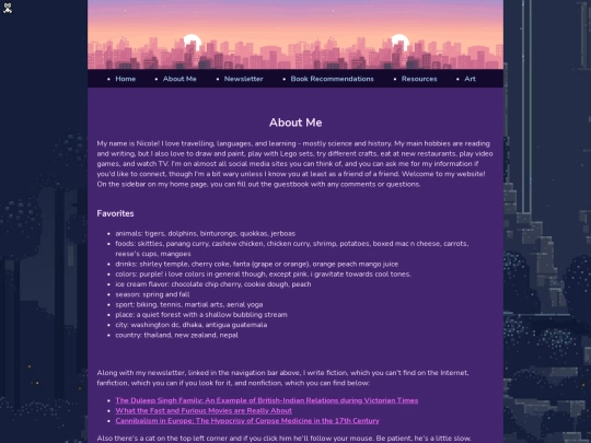 pages/aboutme screenshot