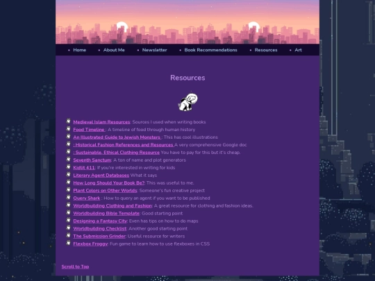 pages/resources screenshot