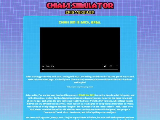 games/chiaki_sim screenshot