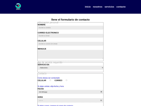 contacto screenshot