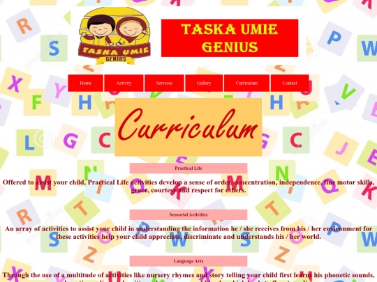 curriculum screenshot
