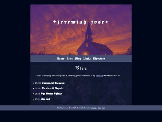 blog screenshot