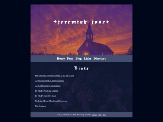 links screenshot