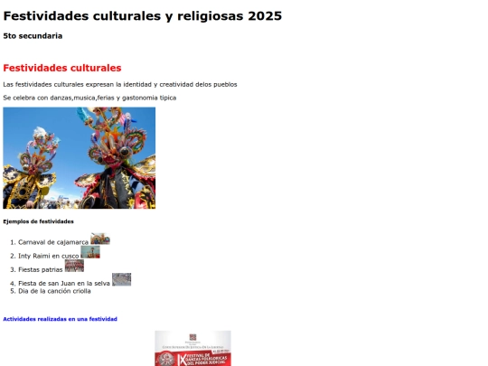 festividades screenshot