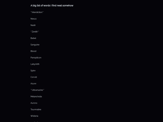 articles/words screenshot