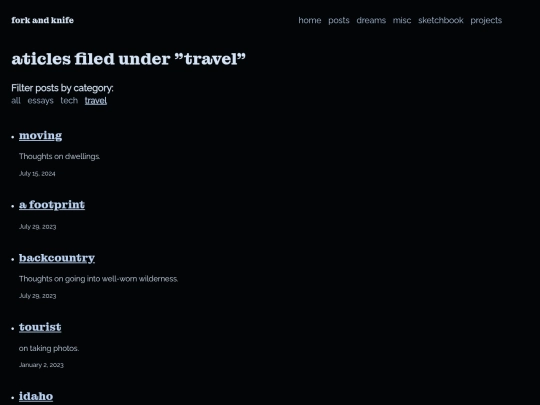 blog/travel screenshot