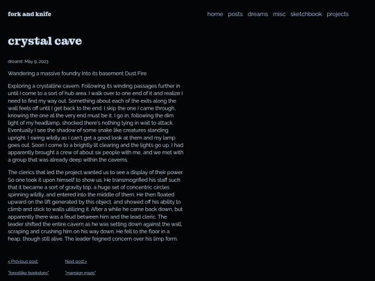dream_journal/crystal_cave screenshot