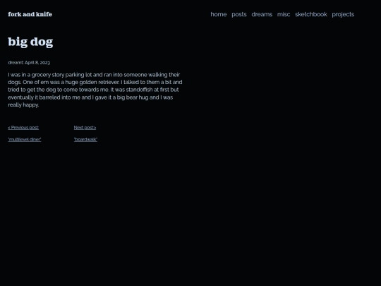 dream_journal/dog screenshot