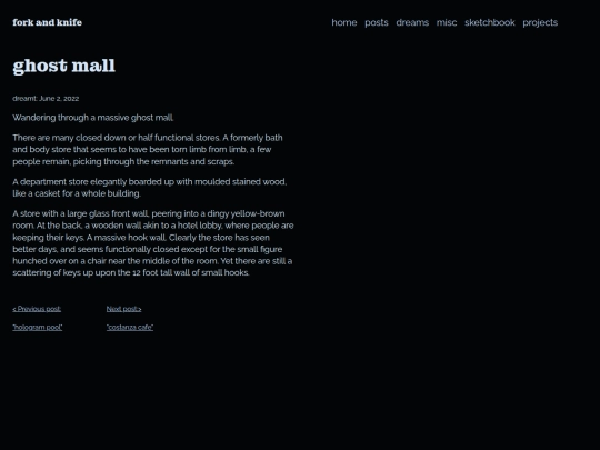 dream_journal/ghost_mall screenshot