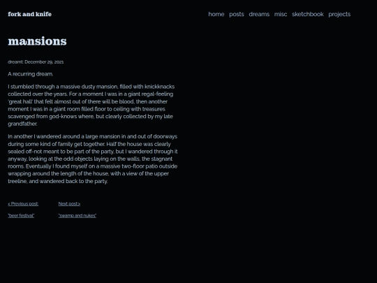 dream_journal/mansions screenshot