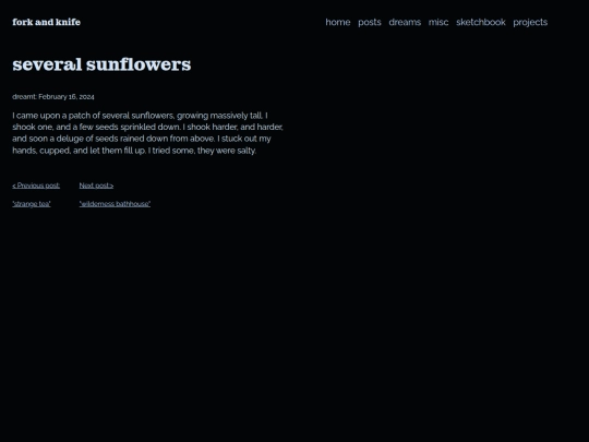 dream_journal/sunflowers screenshot