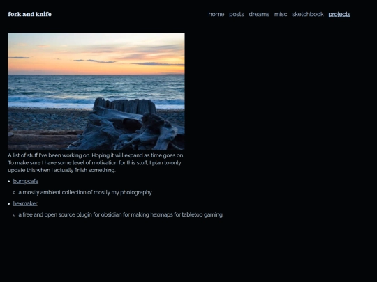 projects screenshot