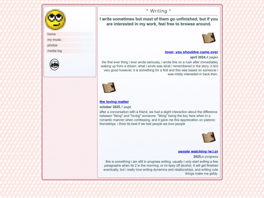 writing screenshot
