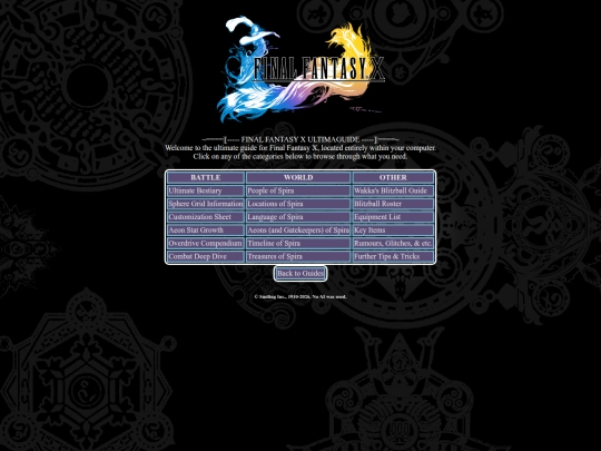 FFXGuide/home screenshot