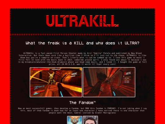 Captin/Shrines/ULTRAKILL screenshot