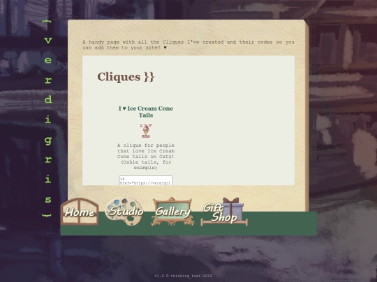giftshop/cliques screenshot