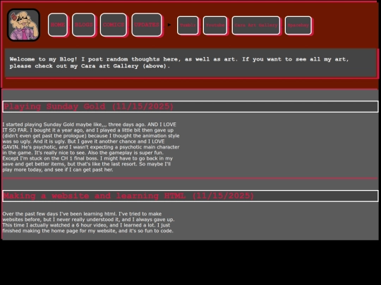 blog screenshot