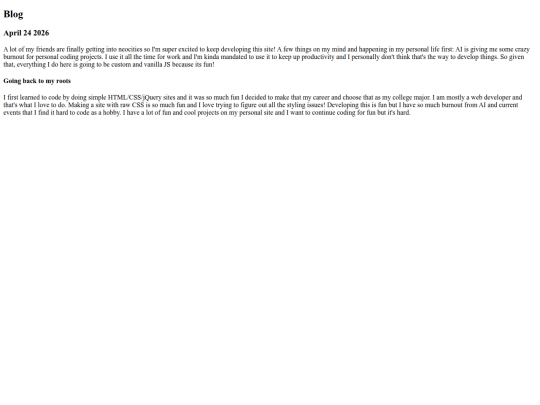 blog screenshot