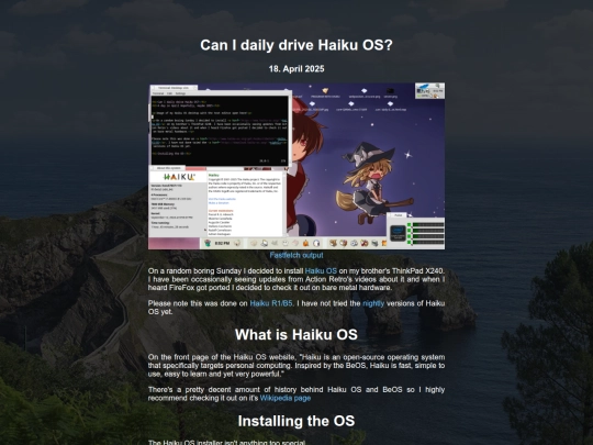 Rants/can-i-daily-drive-haiku-os screenshot