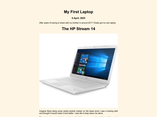 Rants/my-first-laptop screenshot