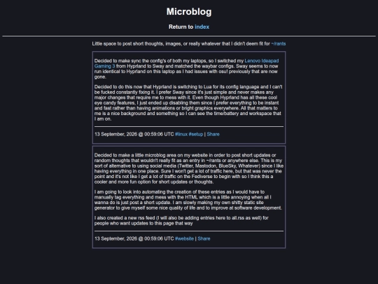 microblog screenshot