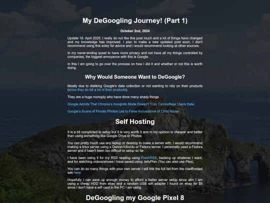 rants/my-degoogling-journey-pt1 screenshot