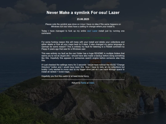 rants/never-make-a-symlink-for-osu-lazer screenshot