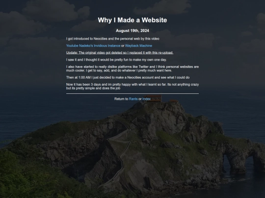 rants/why-i-made-a-website screenshot