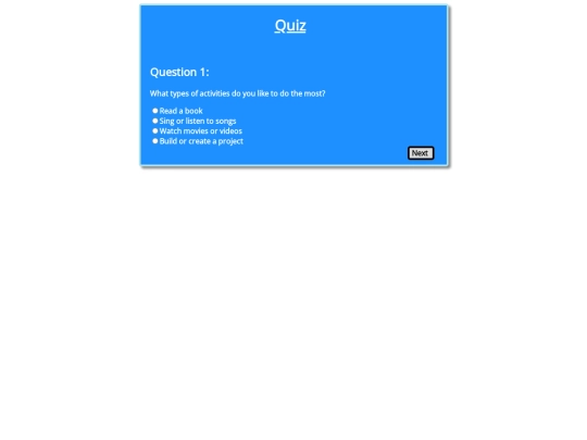 quiz screenshot