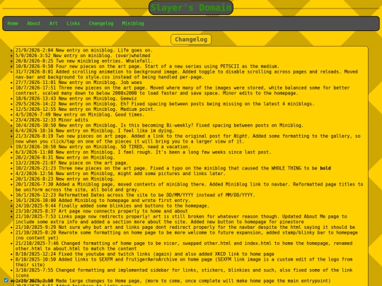 changelog screenshot