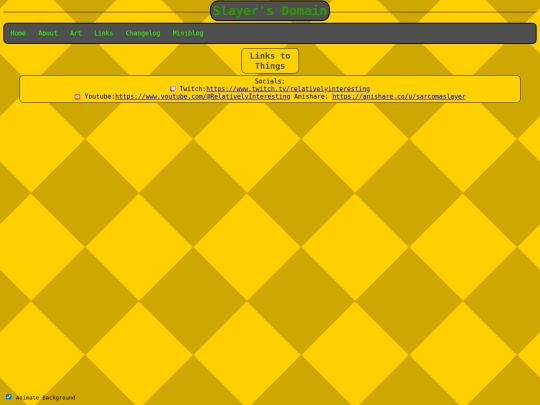 links screenshot