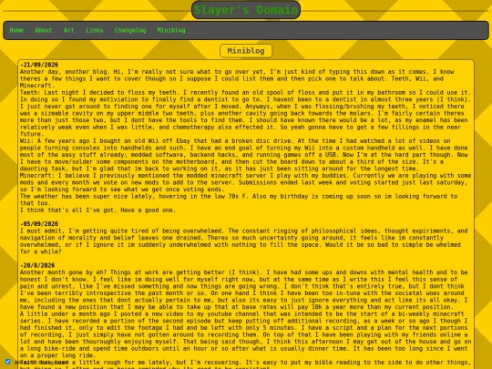 miniblog screenshot