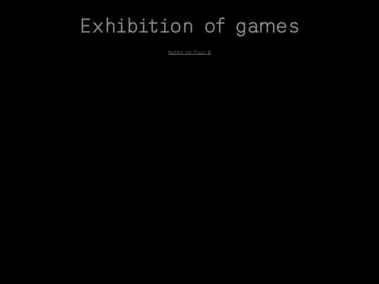 games/exhibition screenshot