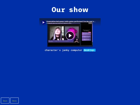 p/UCRoth/ourshow screenshot