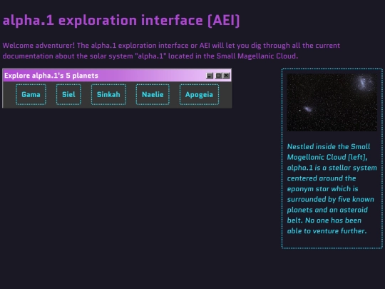AEI/alpha1_exploration_interface screenshot