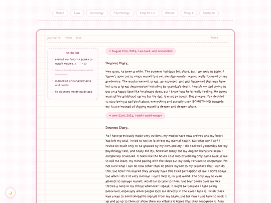 blog screenshot