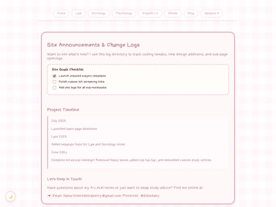 updates screenshot