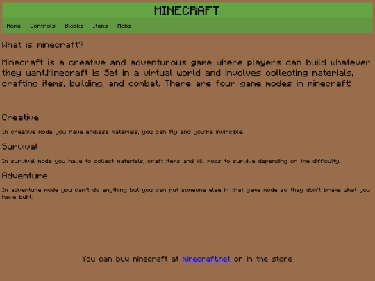 index screenshot