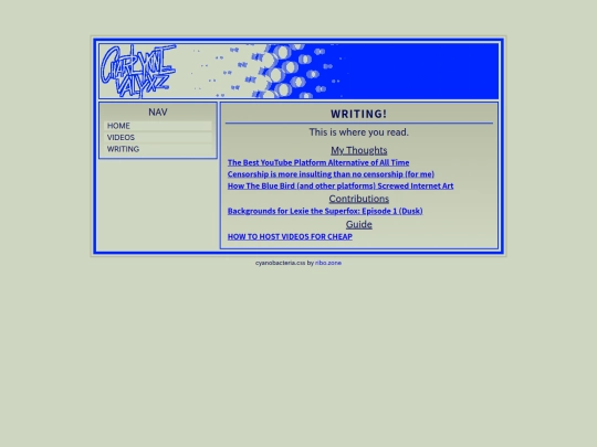 writing screenshot